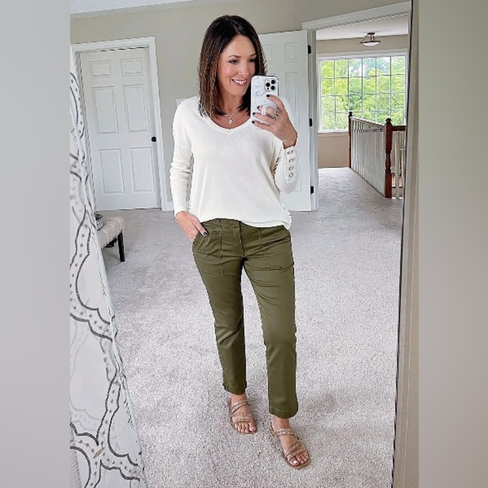 Chaser Vintage Rib V Neck Top